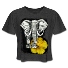 Load image into Gallery viewer, “Beauty and the Bull” Women's Cropped T-Shirt - deep heather
