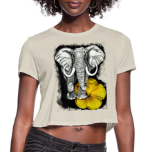 Load image into Gallery viewer, “Beauty and the Bull” Women's Cropped T-Shirt - dust
