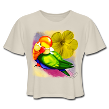 Load image into Gallery viewer, “Pretty Bird” Women's Cropped T-Shirt - dust
