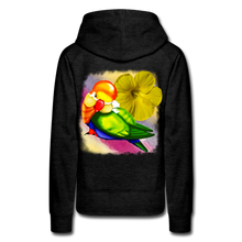 Load image into Gallery viewer, “Pretty Bird” Women’s Premium Hoodie - charcoal grey
