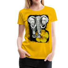 Load image into Gallery viewer, “Beauty and the Bull” Women’s Premium T-Shirt - sun yellow
