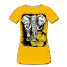 Load image into Gallery viewer, “Beauty and the Bull” Women’s Premium T-Shirt - sun yellow

