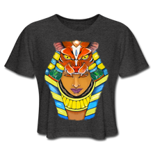 Load image into Gallery viewer, “Queen’s Headdress” Women's Cropped T-Shirt - deep heather
