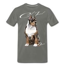 Load image into Gallery viewer, “Pressure Creates” Men's Premium T-Shirt - asphalt gray
