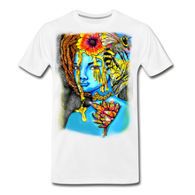 Load image into Gallery viewer, "Blue Honey" Men’s Premium Organic T-Shirt - white
