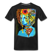 Load image into Gallery viewer, "Blue Honey" Men’s Premium Organic T-Shirt - black
