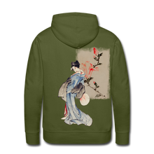 Load image into Gallery viewer, ‘Geisha’Men’s Premium Hoodie - olive green
