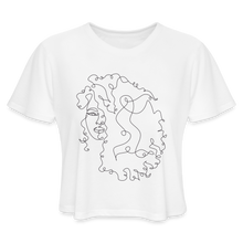 Load image into Gallery viewer, Women's "Curly Girl" Cropped T-Shirt - white
