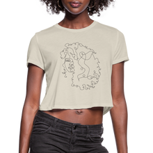 Load image into Gallery viewer, Women's "Curly Girl" Cropped T-Shirt - dust
